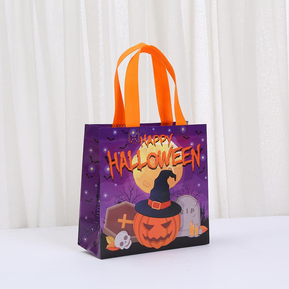 StoBag Halloween Party Trick or Treat Bags for Kids Reusable Eco Friendly Goodie Tote Bags for School Gifts Candy Favors Decor