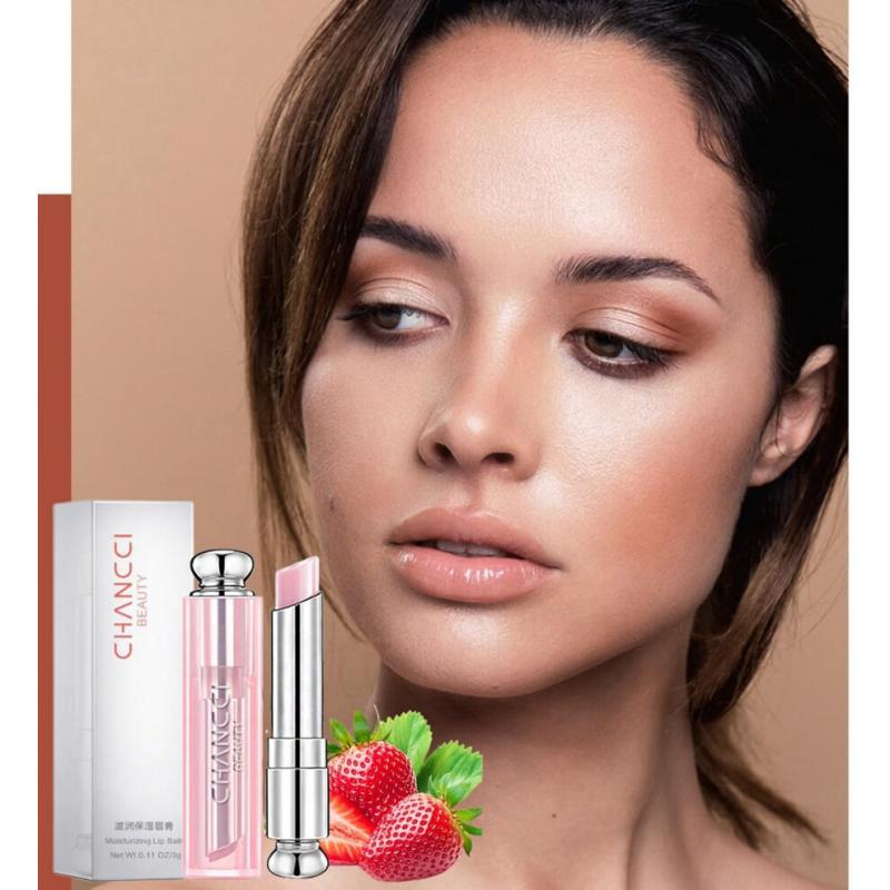 (Strawberry) Tinted Lip Balm,Lip Balm, Lip Oil,Glossier Lip Balm,Lip Care Tinted Lip Balm For Women,Pink Lip Balm,Lip Balm Tinted,Girls Lip Balm