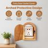 No-Drill Wood Outlet Cover Handmade Light Switch Cover Decorative Wall Outlet Protector  Home Decor