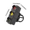 LED Bicycle Tail Light Rechargeable by USB Featuring Multiple Modes and Anti Slip Clip for Enhanced For Night Visibility