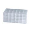 Earring Storage Box Transparent Jewelry Storage Box Drawer Type Nail Drill Storage Compartment Multifunctional Desktop Storage Box