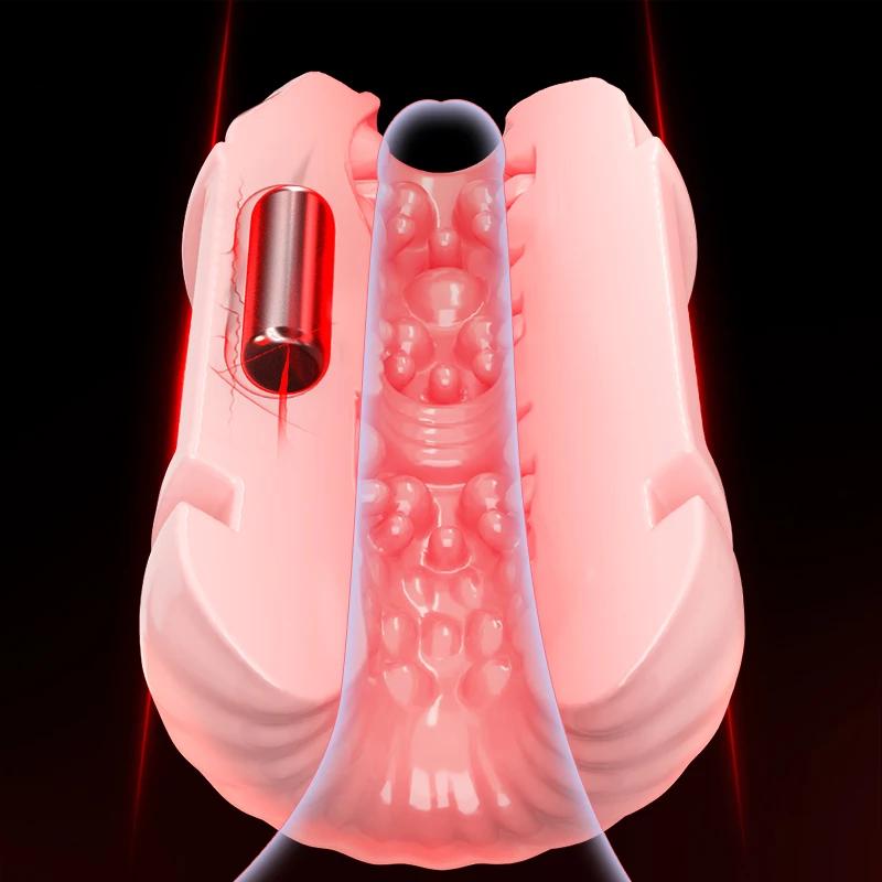 2025 Nye Menn Automatisk Onanikopp Voksen Sexleketøy 18+ Slikking Suging Vibrerende Penistrener Oppvarmet Masturbator for Mannlig Analsexmaskin