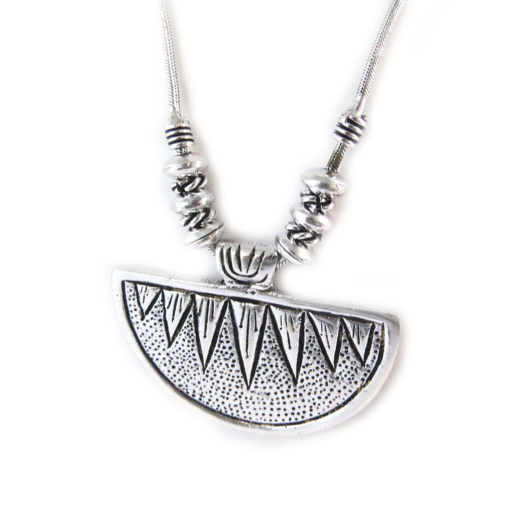 Les Trésors De Lily [N8840] - Silver 'Kilimanjaro' Necklace