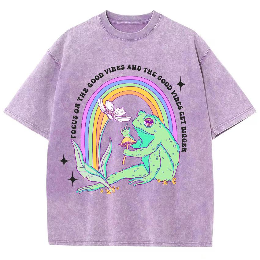 

Продажа Женская футболка с принтом лягушки, радуги и цветов, из стираного хлопка, оверсайз, высокого качества, унисекс, с коротким рукавом, смешная L