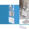 High-quality Silicone Toilet Brush Wall-mounted No Drill Needed For Easy Installation