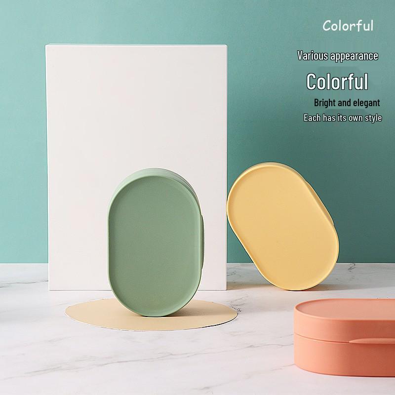 Compact Waterproof Soap Box with Lid – Track Shape Storage Container