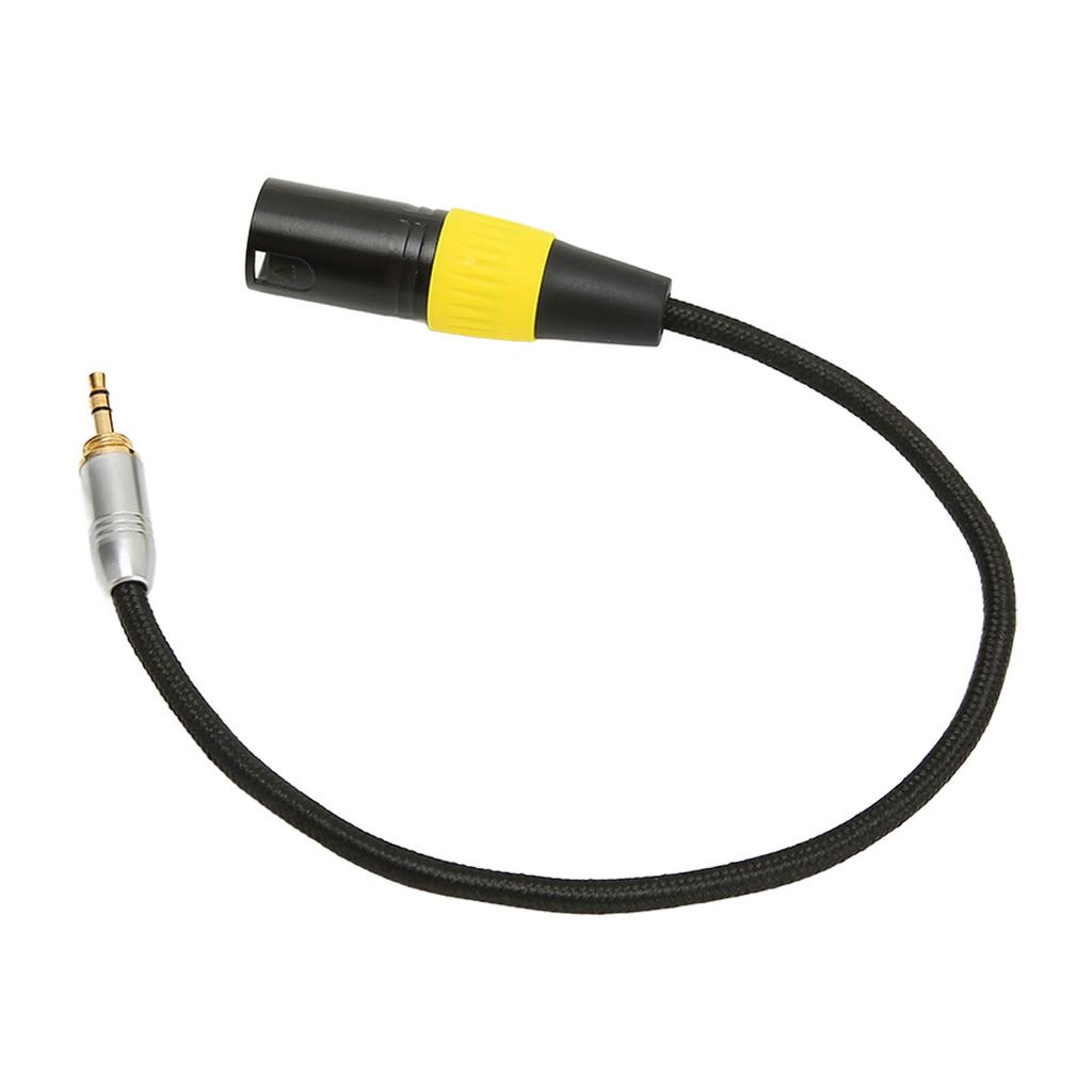 3,5-mm-Stecker auf XLR-Kabel, geräuschlos, vergoldet, 3,5-mm-auf-3-poliges XLR-Adapterkabel für Mikrofonmischer
