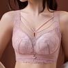Women's Full Cup Bra Without Steel Ring Women's Gathering Adjustment Lace Collection Accessory Bra