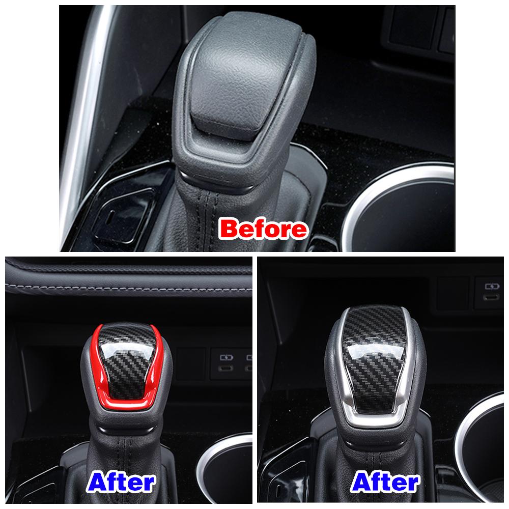 For Toyota Highlander XU70 2024 Interior Accessories Refit Center Control Gear Shift Lever Knob Cover Trim Color Change Sticker