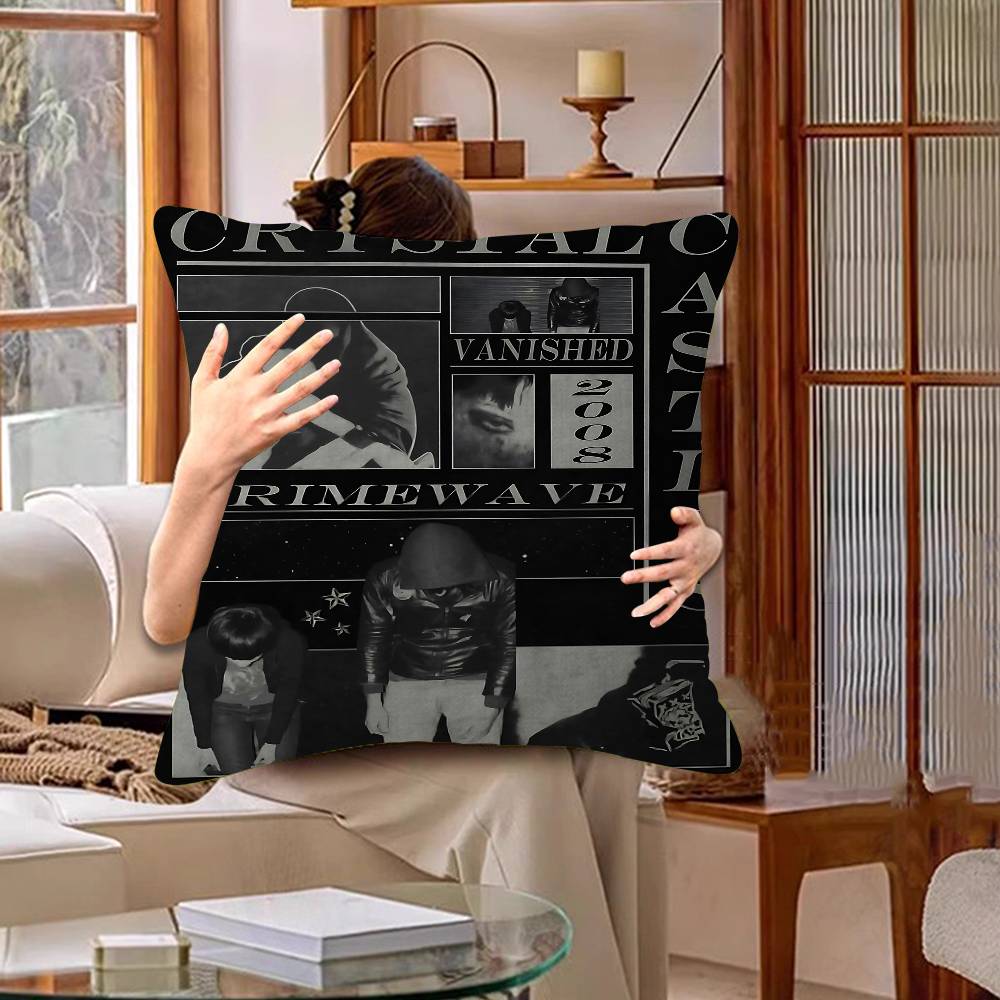 Band C-Crystal Castles Lucky Dragon Pillow Cover Sofa Cushion Cover Home Room Decoration Children Gift