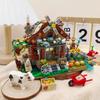 Non-Toxic Farm House Mini Building Blocks 899Pcs Rural Cottage Windmill Model Kit Adult Collectible Bricks Toy Gift