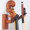 Professional Wood Base Violin Hanger Hook with Bow Hook Wall Mount Violin Hanger Non-slip Violin/Viola Stand Erhu