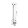 Refillable PET Test Tube Bottle 40ml Transparent Cylindrical Empty Container for Travel Cosmetic Liquid Sample Storage