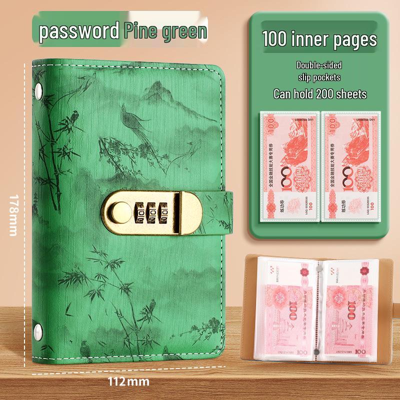 

Альбом для грошей формату А6 альбомного типу з кодовим замком