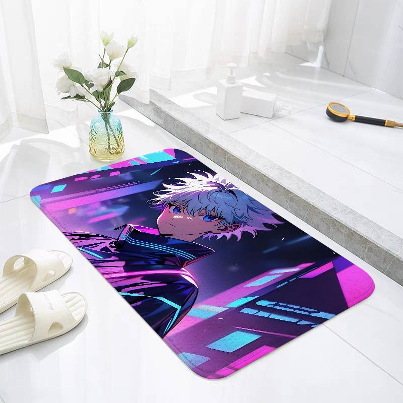 H-Hunter-X-H-Hunter K-Killua Floor Mat For Living Room Cushions Modern Soft Fluffy Home Rug For Children's Bedroom Play Carpet