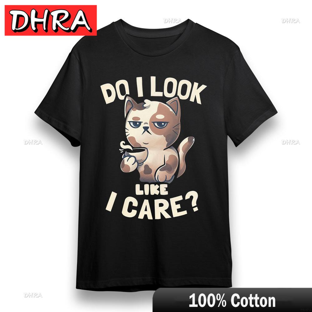 

Womens Oversize Tshirt with Sarcastic Cat Graphic Unisex Black 100 Cotton Tee Anniversary Gift TShirt Norway Camisetas Mujer S