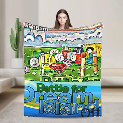 Manta Inanimate Insanity Todos los Personajes Calidad Cálida Suave Ropa de Cama Mantas Otoño Camping Dormitorio Moda Colcha