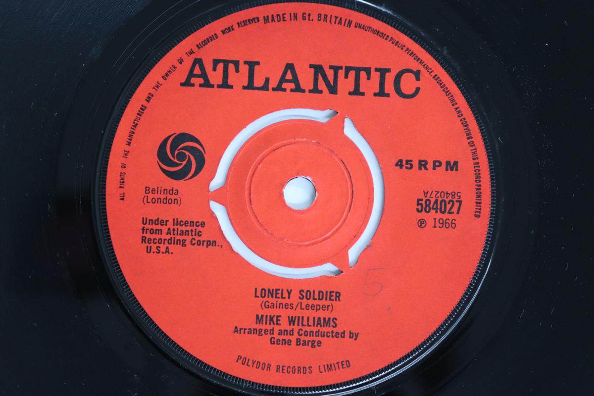 

7inch Record MICHAEL MR. WILLIAMS WILLIAMS - Lonely Soldier 584027 Atlantic 1966 UK Soul/Funk Used