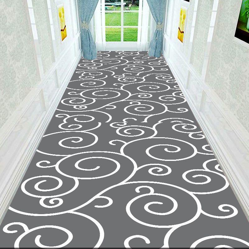 Luxury Beige Rectilinear Shaggy Aisle Runner Rug - Polyester, Non-Slip, Durable Easy Clean Heavy for Hotel & Home Corridors - Multiple Sizes Available