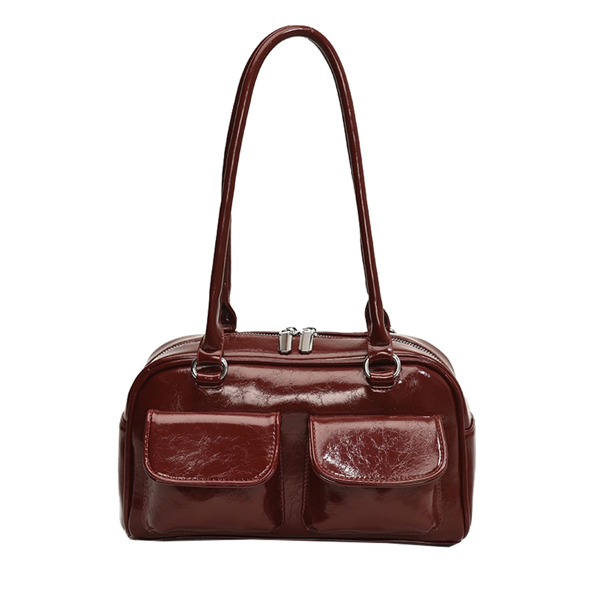 

Наплечная сумка для PU Двойной карман Квадратная BAG801 [MORGEN SKY] Женская, Кожаная, Сумка, Тип, Саквояж, Стильная, Подмышечная, Для поездок на работу, JK, Школа,