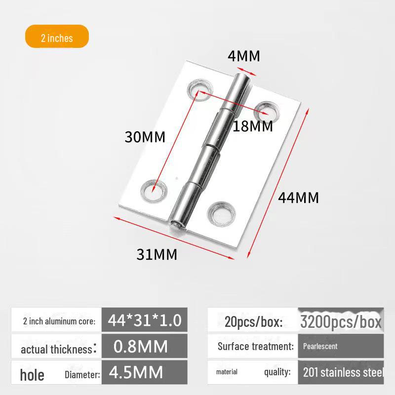Scharniersatz für Schranktüren und Fenster aus Edelstahl 304