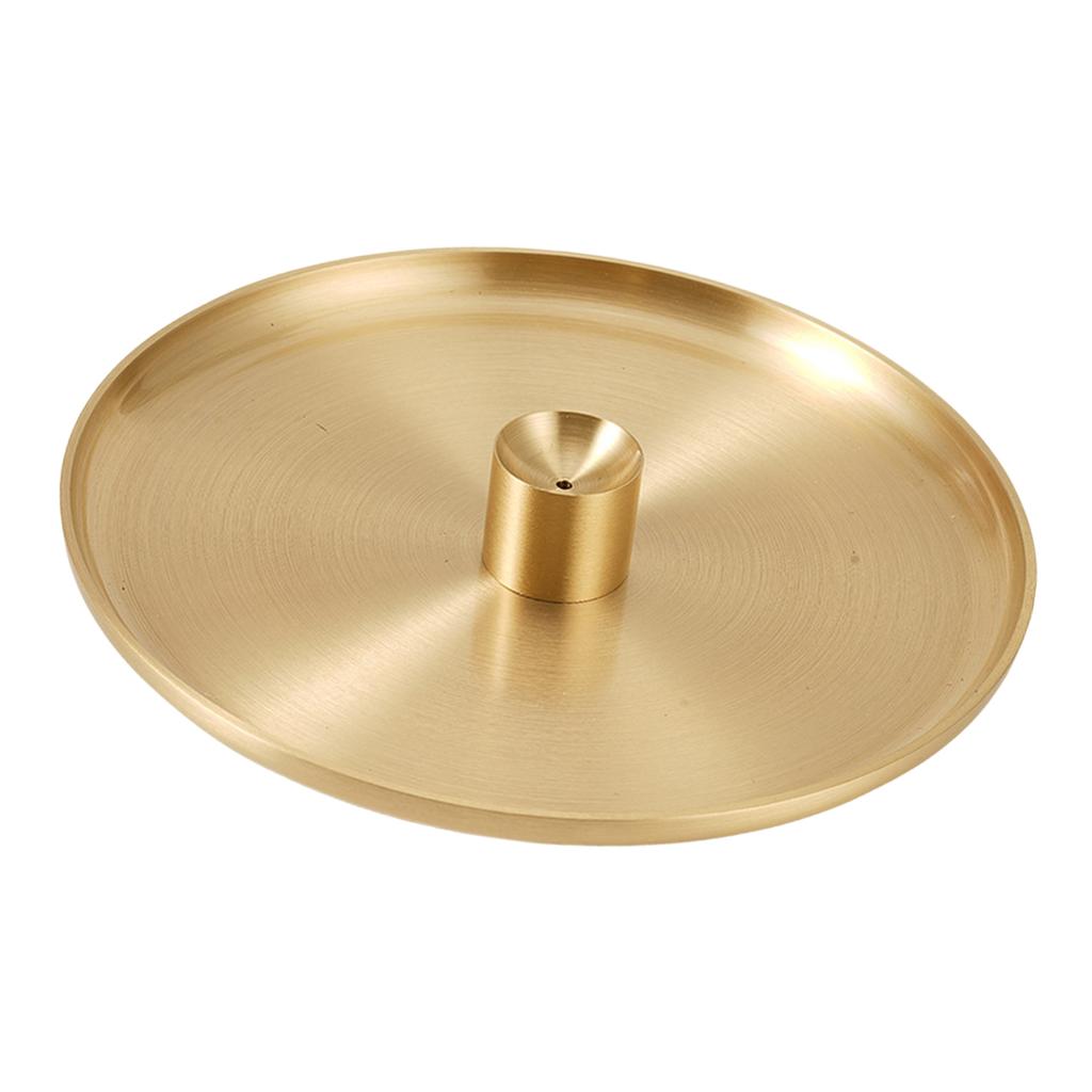 Elegant Brass Incenses Stick Burners with Ashes Catchers Tray for Meditation Home Decors Incenses Cones Holder Set