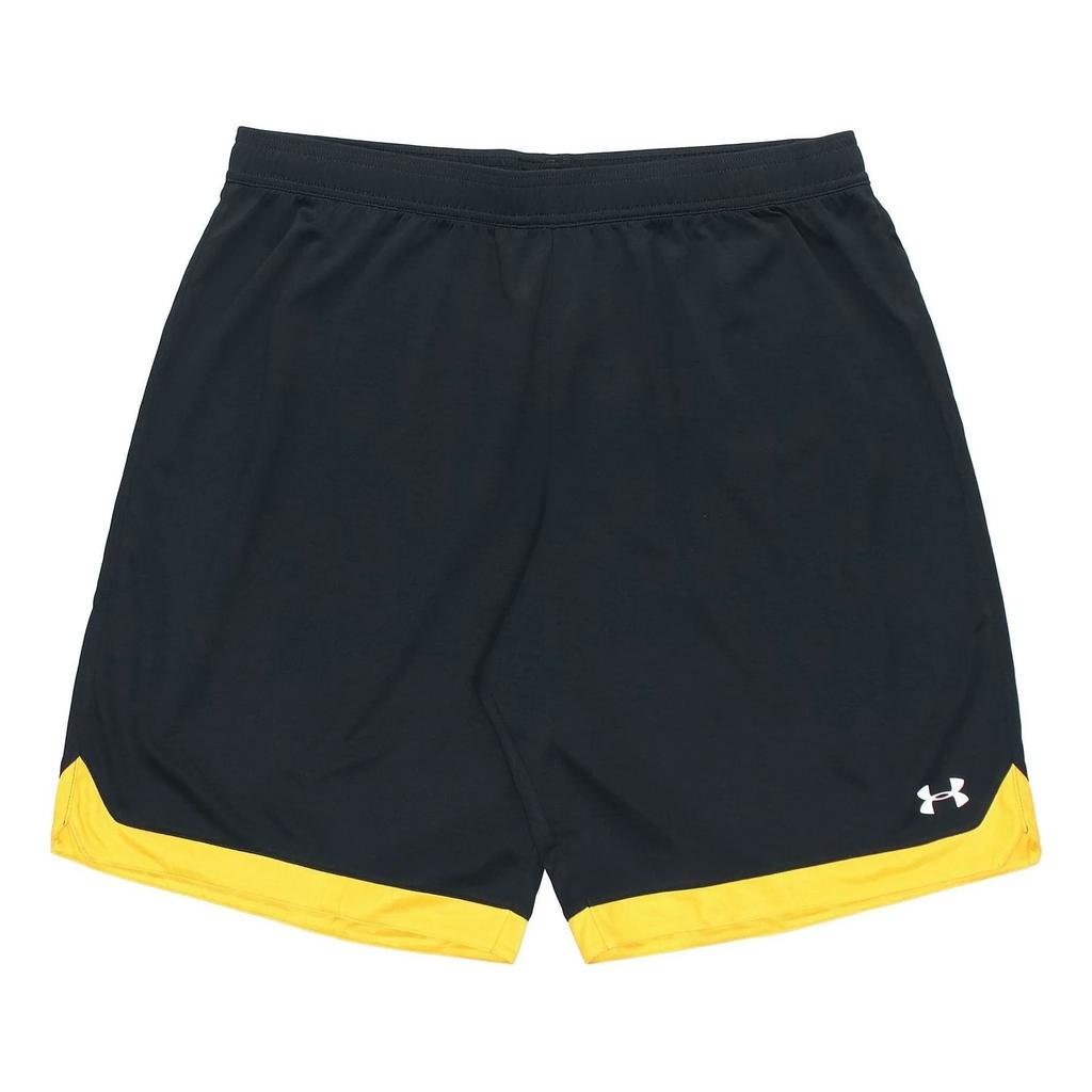 Under Armour All Over Print Loose Fit Short Sleeve Knit Shorts Casual Sports Set Men sets Black 21500531-001+21500202-001