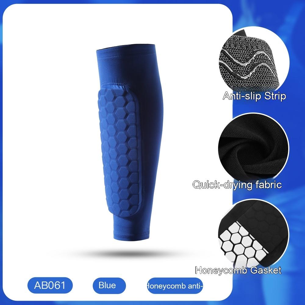 1/3 Pcs Leg Sleeves Shin Guards Shockproof Honeycomb Nylon Support Sock Shin Protector Soccer Gear Soccer Shields Sports Legging