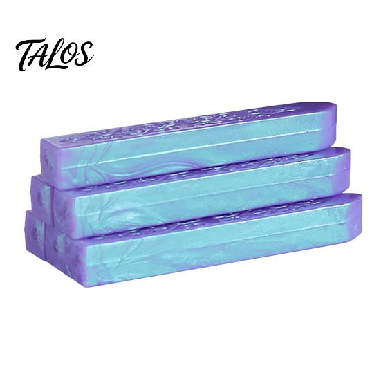 Wax Seal Sticks for Invitation 6PCS Aurora Sealing Sticks, Multi-color Gradient Strips, Without Dreamy Collage Core Stamp, Envelopes And Wedding