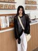 2025 Women's Korean Knit Hollow-Out Sun Protection Cardigan - Summer Thin, Loose Long-Sleeve Design