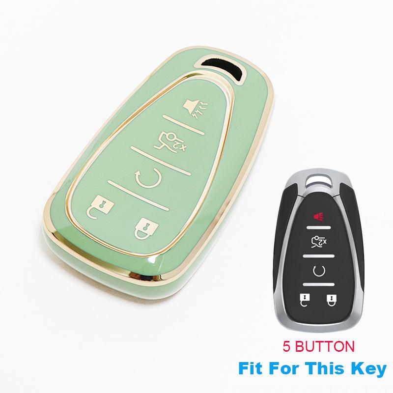 5 Button Shell Fob For Chevrolet Volt Bolt Trax Orlando Cruze Spark Camaro Malibu Blazer Traverse Onix Equino Car Key Case Cover