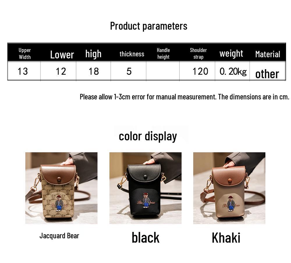 North Source European & American Fashion Trend Retro Crossbody Bag - Women's Versatile Single Shoulder Mobile Bag