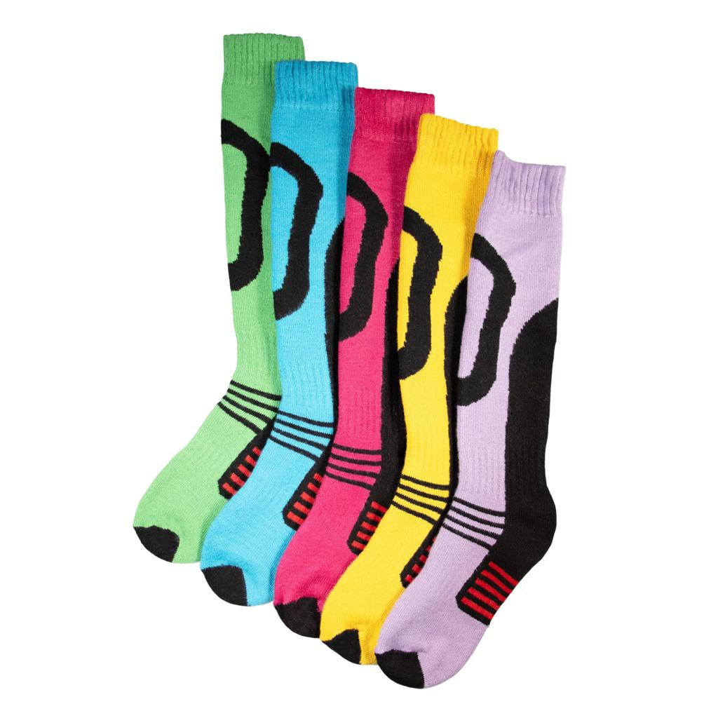 Soxy Womens/Ladies Thermal Ski Socks (Pack of 5)