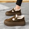 Platform Snow Boots Women's Winter Velvet Merad Loafer Cotton Shoes 2025 New One-pedal Versatile Birkenstocks