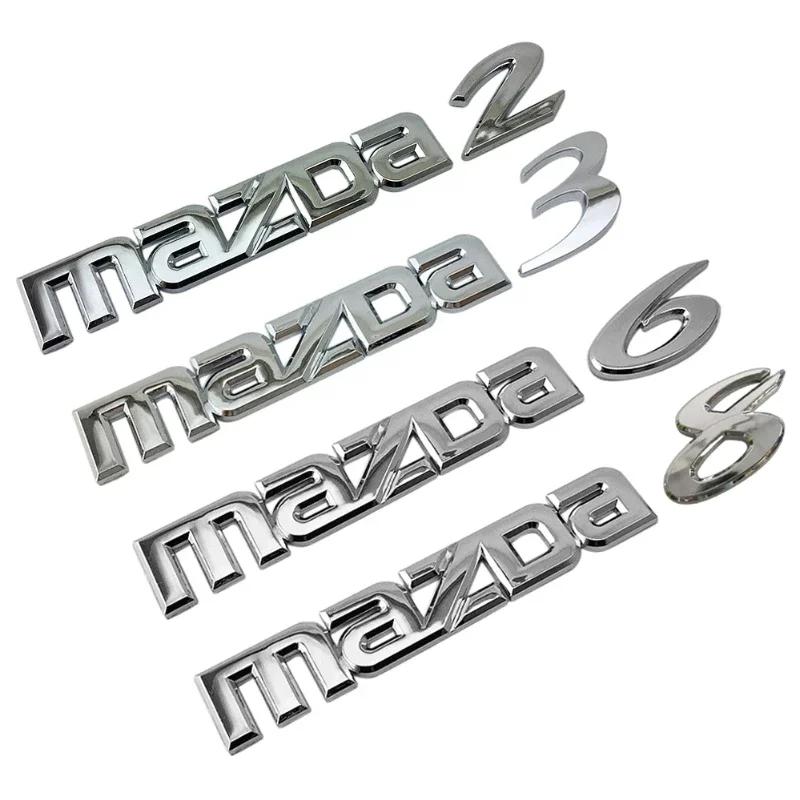 2025 Hot Car Trunk Rear Emblem Logo Stickers Letter Decals for Mazda 2 3 6 8 CX3 CX5 MX3 CX4 CX9 CX7 RX8 Protege Badge Auto Acce