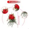 Artificial Floral Swag Chrysanthemum Eucalyptus Wreath Front Door for Wall Window Yard