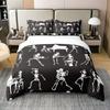 Halloween Bedding Set 3D Digital Printing 2-3 Piece Set (No Core) Suitable for Bedroom Duvet Cover Set Halloween Decor Gift