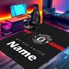 Custom Name Personalized Manchester Football F.C Print Carpet, Versatile Home Decor Rug, for Playroom, Apartment, Balcony, Entryway, Hallway Gift