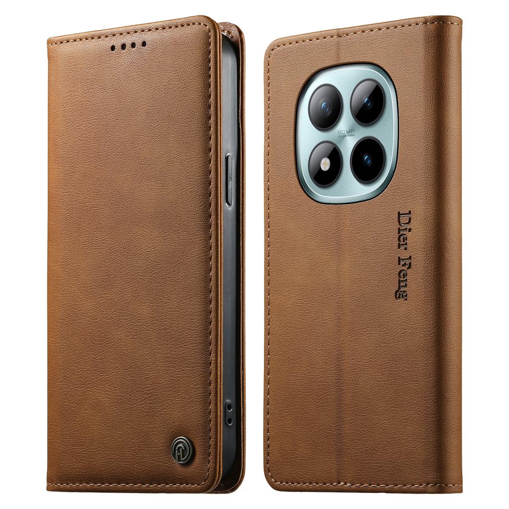 Luxury Business Cards Solt Leather Case For Xiaomi Redmi Note 15 Pro Plus 14 13 14C 13C Shockproof Book Stand Skin Feel Cover