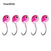 5Pcs Set Round Inverted Jigging Hook Colored Design Soft Worm Grub Hook  Soft Bait Fishing