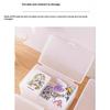 White & Transparent Desktop Storage Box Pos Collection Box Jewelry Container Id Card Organizer