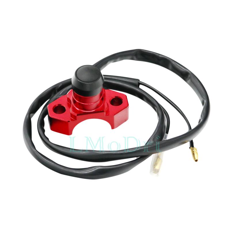 LMoDri CNC Aluminum Motorcycle Switch Manual Return Button Handlebar Mount Headlamp Lights Switches