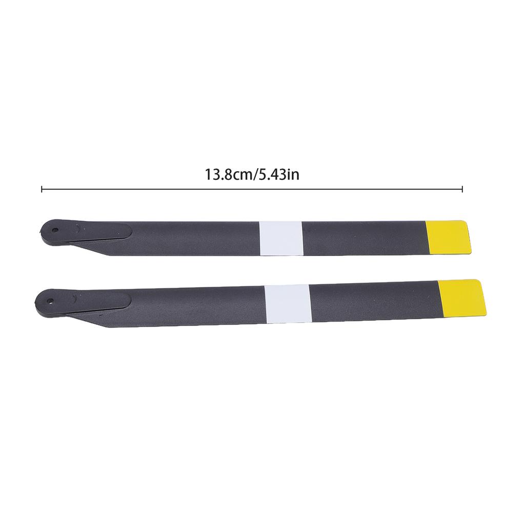 RC Helicopter Main Rotor Blades Lightweight Propeller Spare Parts Stable Flight Easy Installation Black