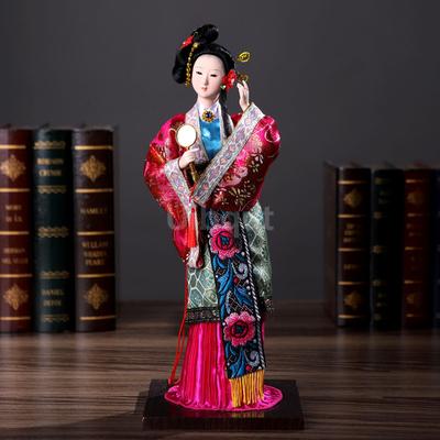 Bonecas Estilo Antigo Boneca Chinesa Criativa da Dinastia Qing Doze Artesanatos de Cabelo Dourado de Sonho na Mansão Vermelha Melhor Presente