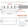 Battery Terminal Block Flexible Wiring Design 102*50*68mm 600A Distribution Block Compatible With 12-48V DC Systems
