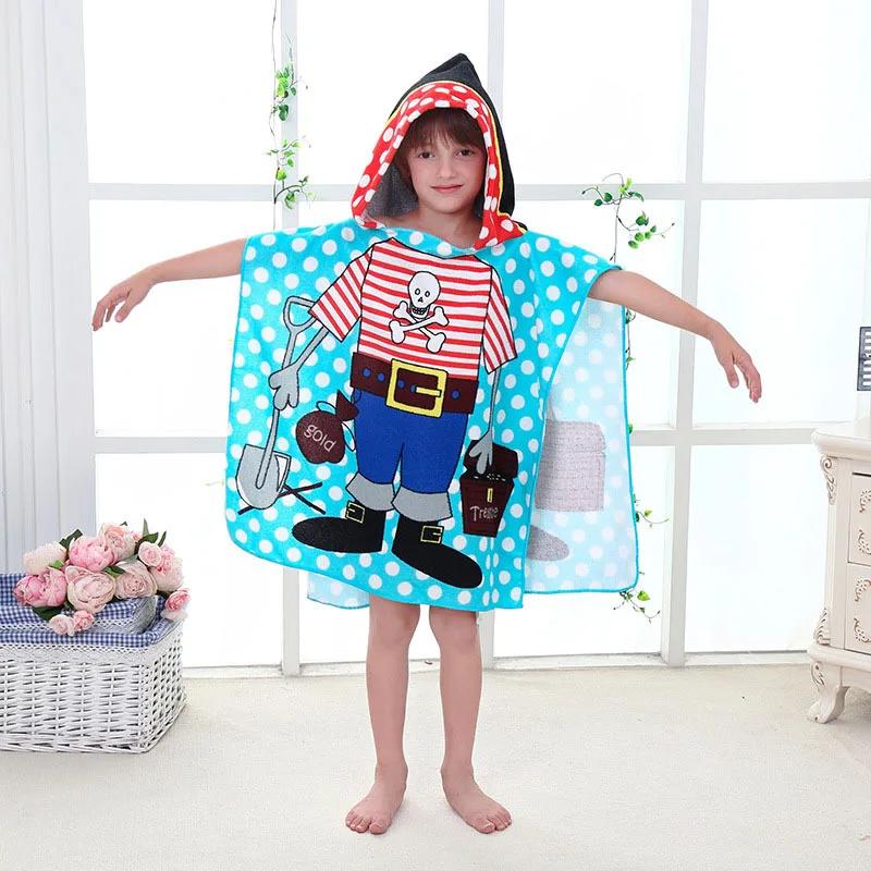 2024 Kinder Baby Niedlich Bademantel Mit Kapuze Kinder Bademäntel Mikrofaser Bademantel Cartoon für Jungen Mädchen Kleinkind Strand Schwimmtücher
