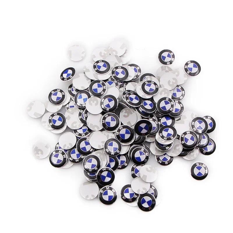 For BMW M 50 PCS 14mm Car badge Emblem car Key Sticker decoration Sticker For Bmw e46 e90 e60 e39 f30 e36 f10 f20 e87 e92 e30 e3