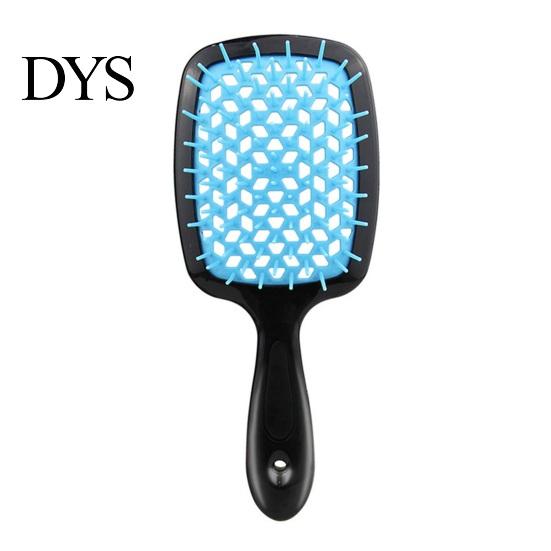 Ergonomic Grip Hair Brush Detangling Hollow Handle Scalp Massage Women Girls Wet Mesh Design Dry Long Curly Fluffy Styling Comb Hairdressing Tool And