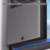 Exhaust Fan for Sliding Windows Reversible Airflow Fan with Double-Layer Metal Mesh Powerful Quiet