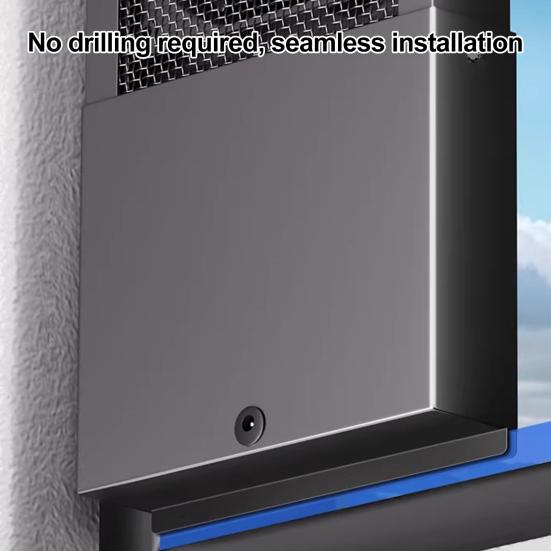 Exhaust Fan for Sliding Windows Reversible Airflow Fan with Double-Layer Metal Mesh Powerful Quiet